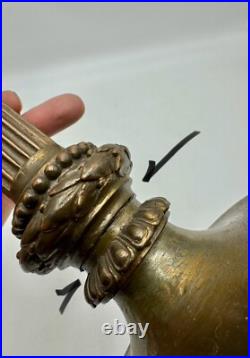 Lampe De Style Louis XVI Patine Bronze