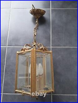 Lanterne en bronze style Louis XVI en ETAT DE MARCHE 3 Feux