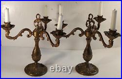 Lot 2 chandeliers bronze style Louis XVI 35 cm