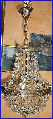 Lustre Montgolfière style Louis XVI 224 Pampilles verre Décor de Princesse