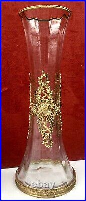 Magnifique PAIRE de vases CRISTAL BACCARAT Style LOUIS XVI Vers 1900 Fin XIXe