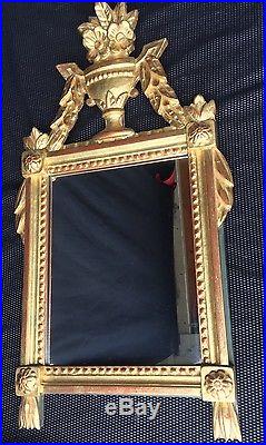 Miroir En Bois Doré Style Louis XVI Epoque Xxeme
