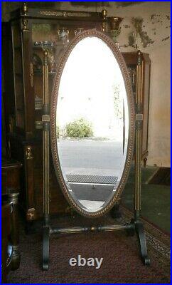 Miroir Psyché ancien de style Louis XVI