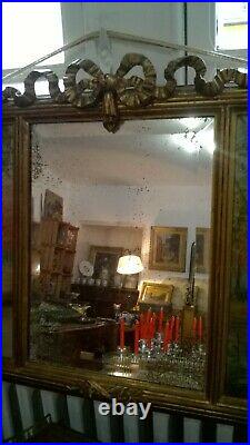 Miroir Trumeau Tête De Lit De Style Louis XVI Huile Sur Toile