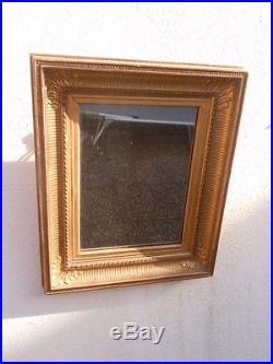 Miroir bois sculpté doré style Louis XVI d'époque 19ème