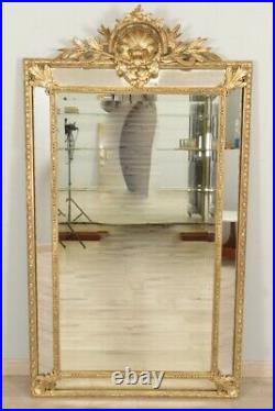 Miroir doré style Louis XVI parecloses Napoléon III