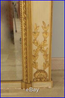 Miroir trumeau style Louis XVI bois doré Napoléon III