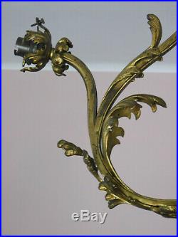 Monture de lustre en bronze doré style Louis XVI 6 feux