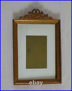 PAIRE de CADRE, style Louis XVI, métal, laiton doré, carquois, cadre ancien