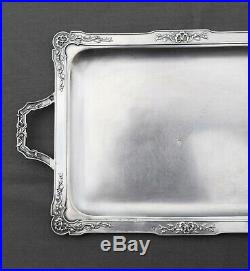 PLATEAU EN ARGENT MASSIF MINERVE STYLE LOUIS XVI (silver tea tray)
