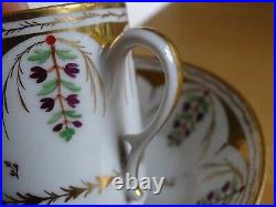 PORCELAINE DE PARIS ANCIENNE TASSE A CAFE LITRON STYLE LOUIS XVI fin 18 EME