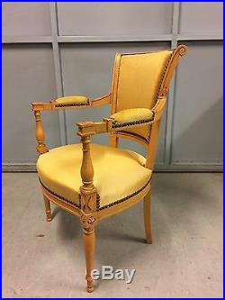 Pair of cabriolet armchairs beech style Louis XVI-Directoire