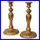 Paire Bougeoirs Bronze Louis XVI Style Ormolu Candlesticks F. Rémond