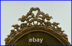 Paire De Cadres Ovale En Bronze XIX Eme Style Louis XVI Napoleon III H3073