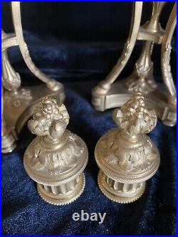 Paire De Cassolettes Atheniennes Bronze Dore Style Louis XVI XIX Siecle