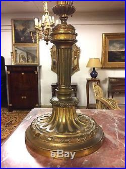 Paire De candélabres Style Louis XVI bronze doré Napoléon III