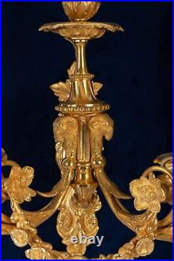 Paire d'Appliques de Style Louis XVI, Bronze Doré