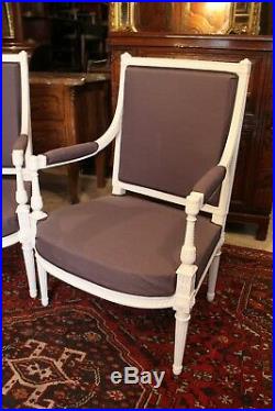 Paire de fauteuils fin 19e début 20e de style Louis 16