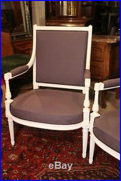 Paire de fauteuils fin 19e début 20e de style Louis 16
