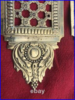 Paire plaques propreté De Porte style Louis XVI Paire plaques propreté De Porte style Louis XVI