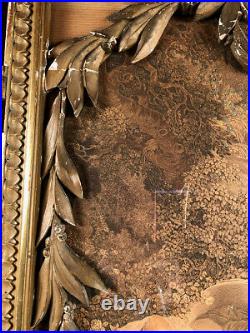 Paravent de style Louis XVI en bois doré
