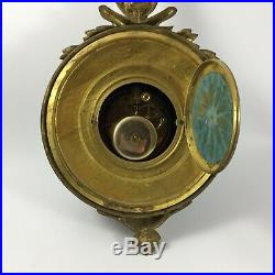 Pendule En Bronze Cartel Style Louis XVI Napoleon III 1846 37 Cadran Email H768