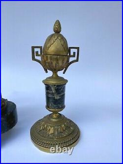 Pendule Napoleon III Victor Gelle Japy Style Louis XVI Bronze Bougeoires M198