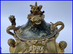 Pendule Napoleon III Victor Gelle Japy Style Louis XVI Bronze Bougeoires M198