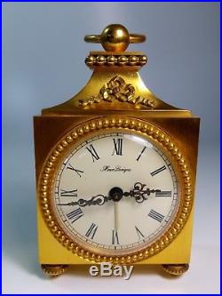 Pendulette Hour Lavigne style Louis XVI Bronze Doré Ormolu Clock