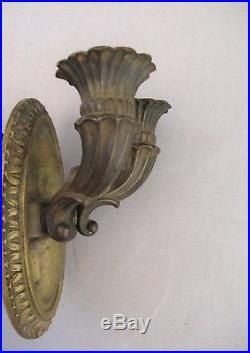 Petite paire d'appliques en bronze style Louis XVI époque fin XIX