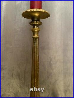Pique-cierge XIXe de style Louis XVI monté en lampe