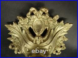 Plafonnier / Suspension Aux Noeuds Style Louis XVI Bronze & Verre