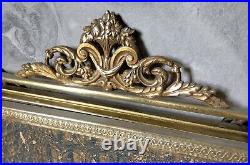 RARE MIROIR TRIPTYQUE DE BARBIER XIXÉM, Miroir Central Pivotant Style Louis XVI