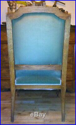 Salon ancien style Louis XVI banquette fauteuils chaises