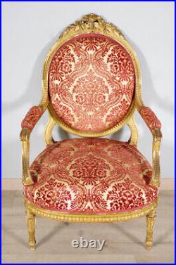 Salon style Louis XVI bois doré