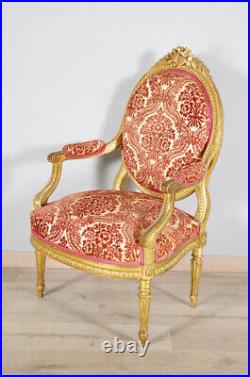 Salon style Louis XVI bois doré