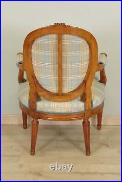 Salon style Louis XVI canapé paire de fauteuils