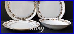 Service 24 Pieces Porcelaine Limoges Signe Raynaud Decor Dore Style Louis XVI