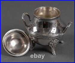 Service à café en métal argenté décor de style Louis XVI fin XIXe H5447
