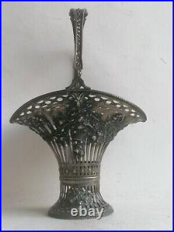Superbe Corbeille Paniere Coupe A Fruits Argent Massif Style Louis XVI Allemagne