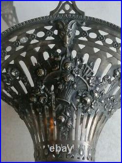 Superbe Corbeille Paniere Coupe A Fruits Argent Massif Style Louis XVI Allemagne