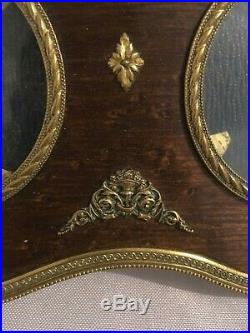 Superbe cadre photo XIXème style Louis XVI bois et bronze doré