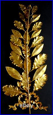 Superbe palme doré à l'or Foisil orfévre Fine golden style louis XVI leaves