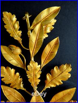 Superbe palme doré à l'or Foisil orfévre Fine golden style louis XVI leaves
