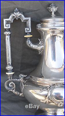 THEIERE EN ARGENT MASSIF MINERVE STYLE LOUIS XVI silver coffee pot orf Flamant