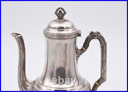 THEIERE VERSEUSE EN ARGENT MASSIF MINERVE STYLE LOUIS XVI silver coffee pot