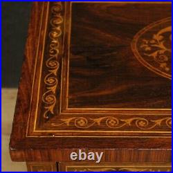 Table basse meuble en bois marqueté de salon style ancien Louis XVI 900
