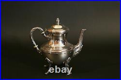 Théière en métal argenté style Louis XVI, XIXème / Teapot silver metal, 19th