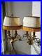 Très Belle Paire De Lampes Bouillotte En Bronze Doré Style Louis XVI